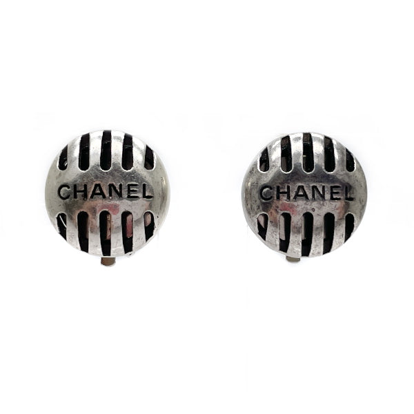 中古B/標準】CHANEL シャネル ヴィンテージ ロゴ 99P メタル レディース イヤリング シルバー20437994