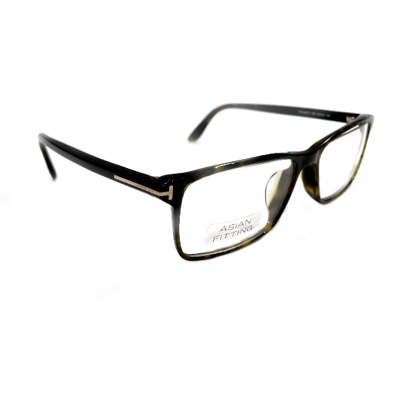 中古B/標準】TOM FORD トムフォード ハバナ スクエア T字 ブラウン アイウェア ユニセックス 眼鏡 TF5408-F 052  ブラウン20441422