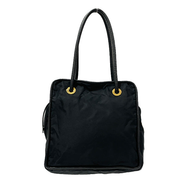 中古B/標準】CELINE セリーヌ ヴィンテージ サークルロゴ チャーム スクエア レディース トートバッグ ブラック20448736