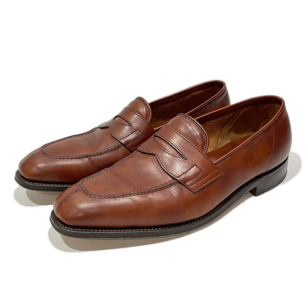 中古AB/使用感小】John Lobb ジョンロブ ASHLEY アシュレイ サイズ7EE JP25.5cm程度 ミスティカーフ メンズ ローファー  ブラウン20457868