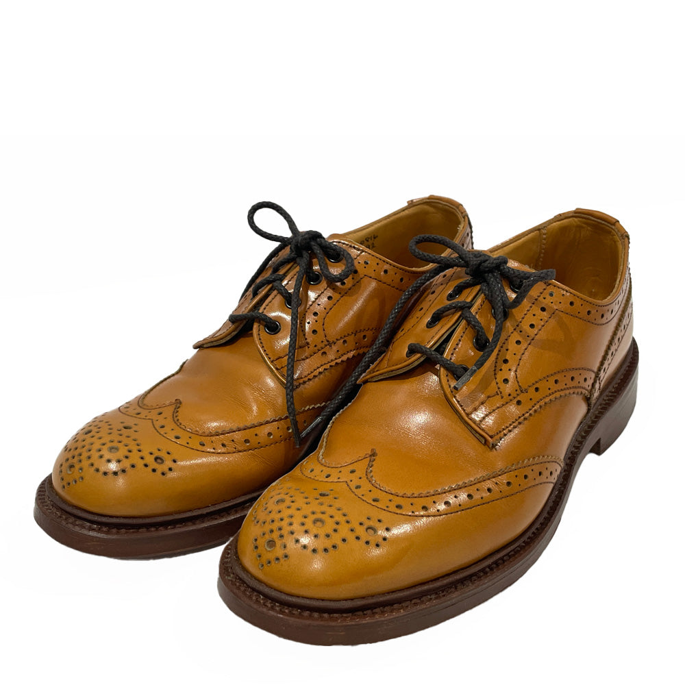 中古B/標準】Tricker's トリッカーズ Bourton バートン サイズ5（JP23.5cm）ウィングチップ ユニセックス ドレスシューズ  L7292 ブラウン20458997