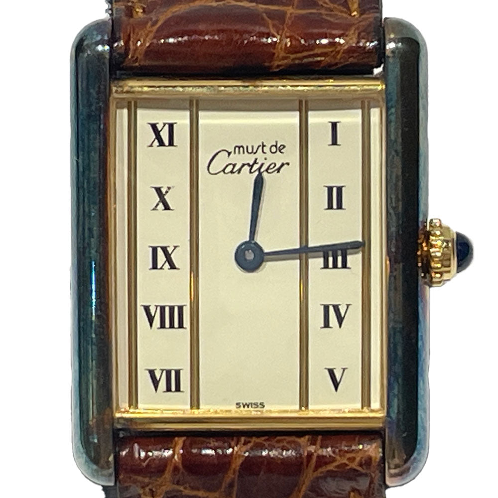 中古B/標準】CARTIER カルティエ マスト タンク ヴェルメイユLM ...