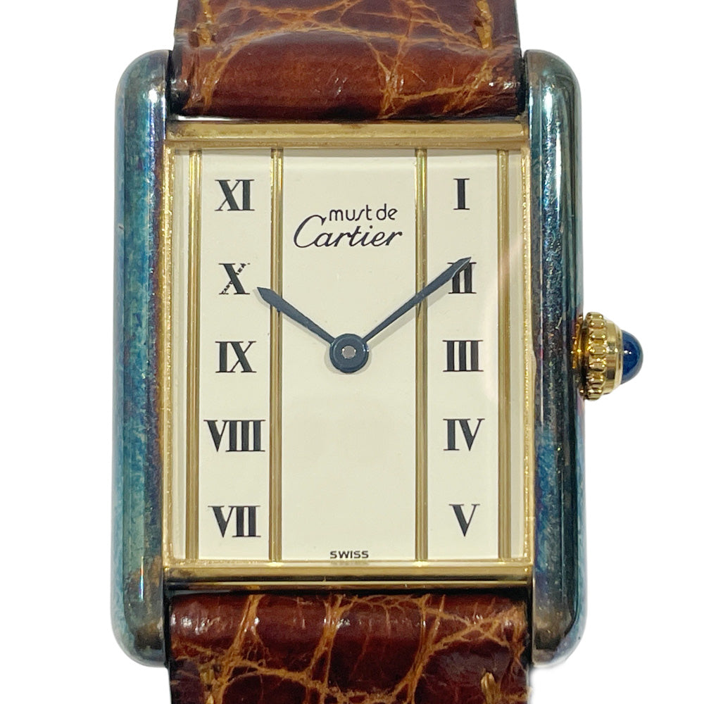 中古B/標準】CARTIER カルティエ マスト タンク ヴェルメイユLM クオーツ レディース 腕時計 59000320469161