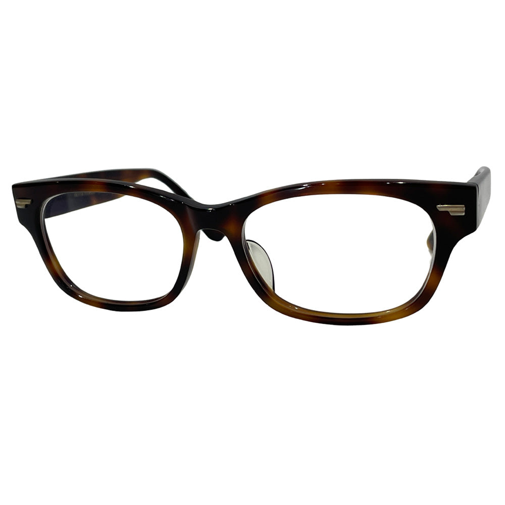 中古AB/使用感小】OLIVER PEOPLES オリバーピープルズ 度入り Denton ウェリントン デミ柄 メガネ ユニセックス 眼鏡  ブラウン20478045