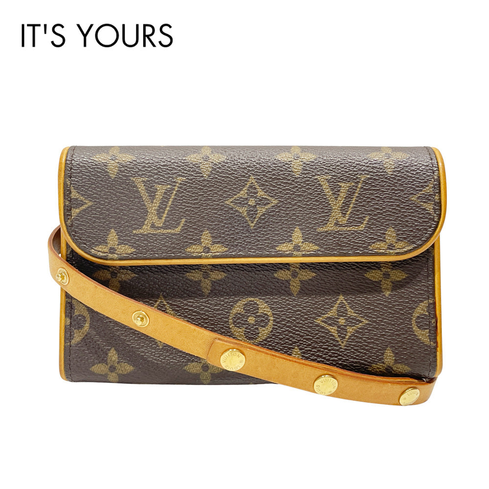 中古AB/使用感小】LOUIS VUITTON ルイ・ヴィトン ポシェットフロランティーヌ ショルダーバッグ ユニセックス ウエストポーチ  M51855 ブラウン20505385