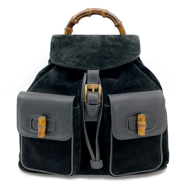 Gucci bamboo leather discount backpack