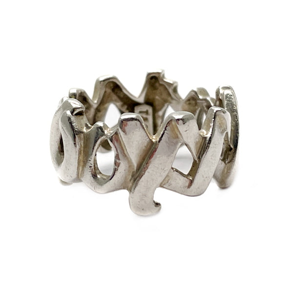 TIFFANY&Co. Tiffany Paloma Picasso Love & Kiss Silver 925 Women's Ring No.  8 [Used B/Standard] 20416995