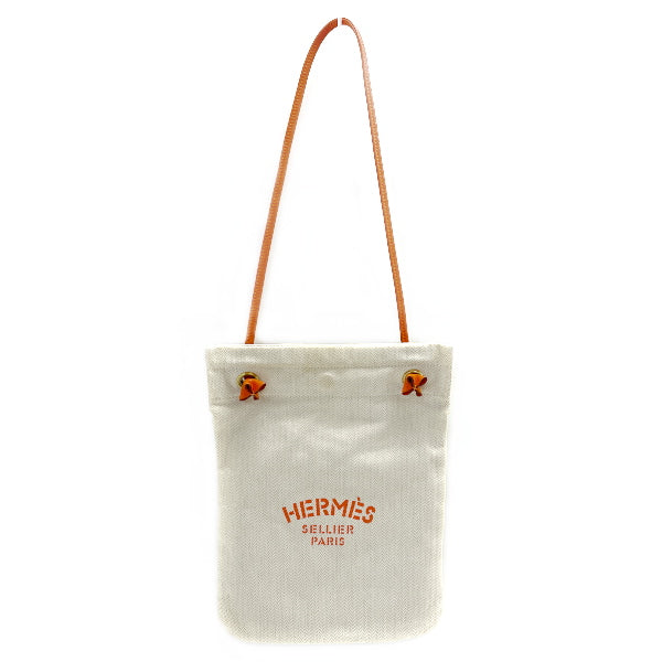 Hermes Vintage Aline Orange PM Canvas Shoulder Bag