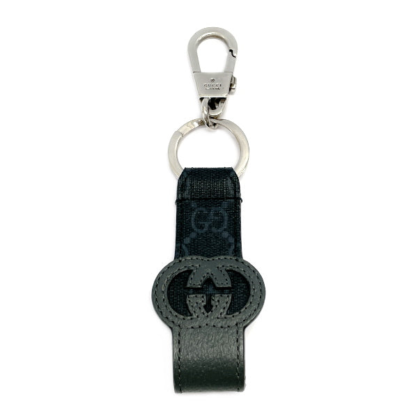 Used B/Standard] GUCCI Cutout Interlocking G Key Ring Men's 