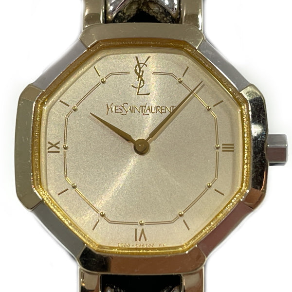 出品物一覧はこちらbyAC《希少》イヴサンローラン 腕時計 ブラウン オクタゴン レディースw
