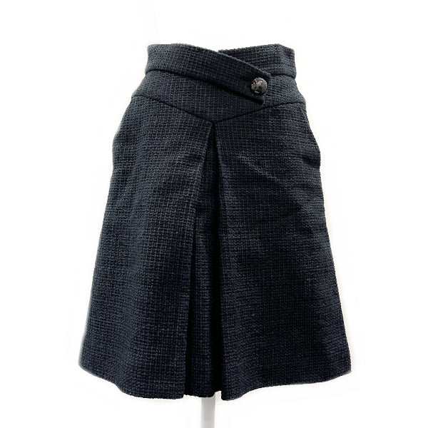 CHANEL ツイード スカート ココマーク ボタンサイズ36