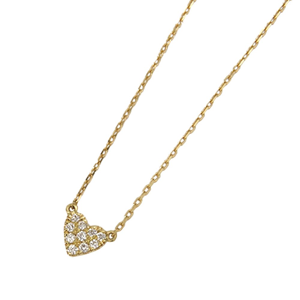 AHKAH Vivian Couture Heart D0.05ct Necklace K18 Yellow Gold/Diamond Women's  [Used AB] 20230208