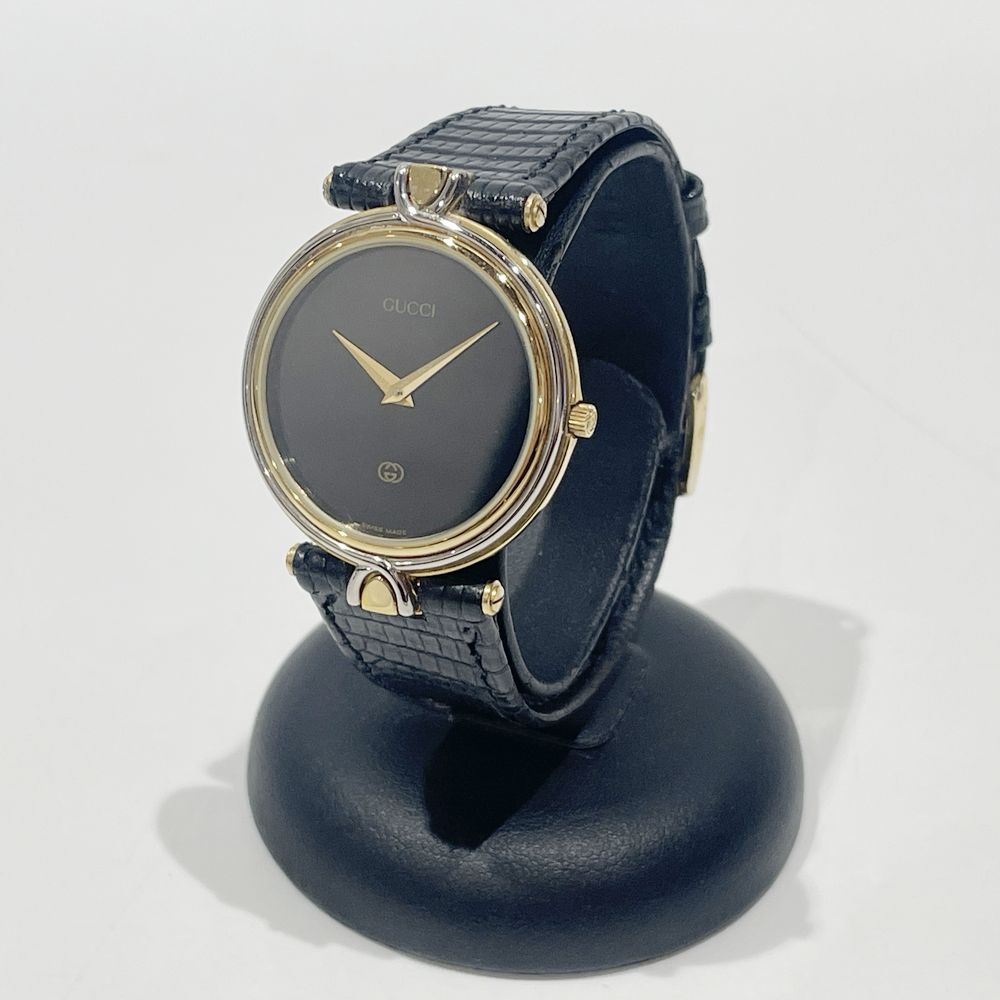 GUCCI(グッチ) ラウンド 4500M 腕時計 GP/レザー レディース【中古】