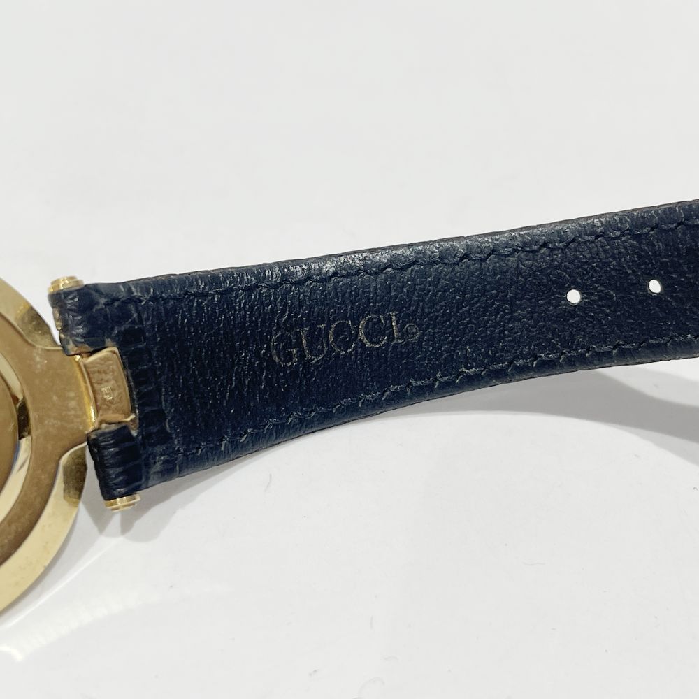 GUCCI(グッチ) ラウンド 4500M 腕時計 GP/レザー レディース【中古】