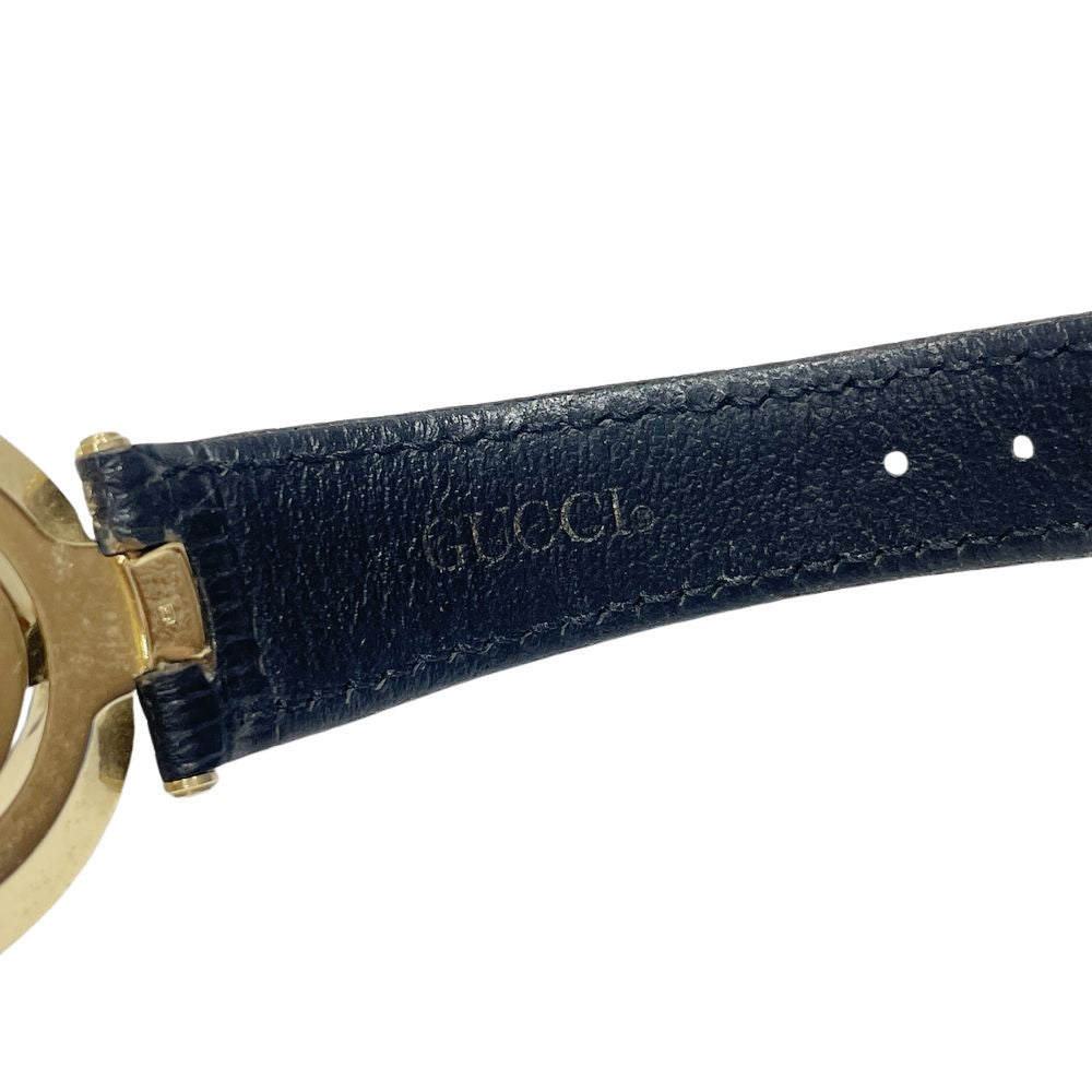 GUCCI(グッチ) ラウンド 4500M 腕時計 GP/レザー レディース【中古】