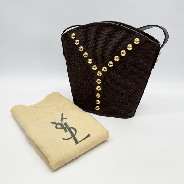 YVES SAINT LAURENT (Yves Saint Laurent) Y Studs Vintage Shoulder Bag PVC/Leather Women's [Used AB] 20231102