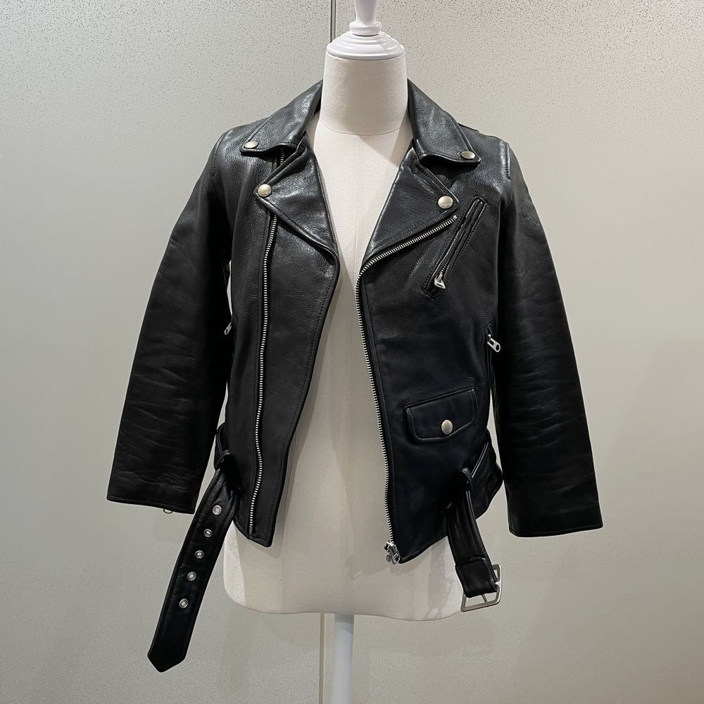 beautiful people double 130 (about XS) rider jacket leather ladies [used AB] 20240324