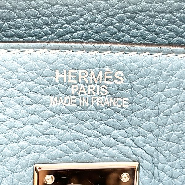 HERMES Birkin 35 Silver Hardware □L Engraved Handbag Togo Women's [Used B] 20231118