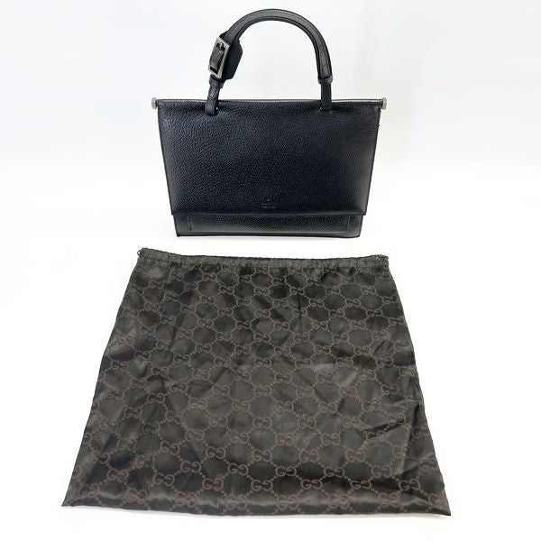 GUCCI Square Old 000.0832.000926 Vintage Handbag Leather/Nylon Ladies 20230602