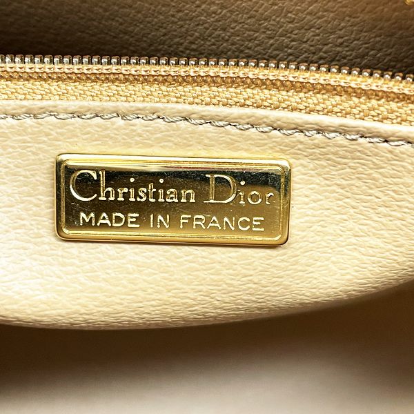 Christian Dior 徽标花押字单肩包复古手提包 PVC/皮革 女式 20230605