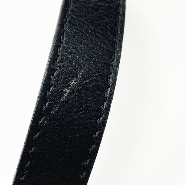 CELINE Logo Ring Hardware 2WAY Top Handle Vintage Handbag Leather Women's 20230608