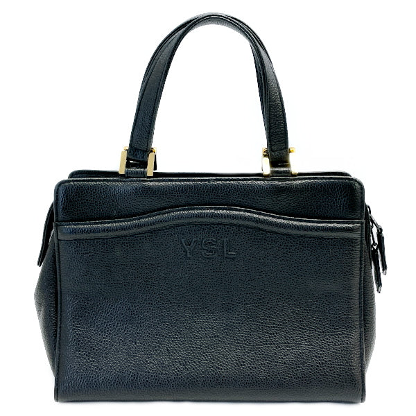 YVES SAINT LAURENT YSL Logo Mini Tote Vintage Handbag Leather Women's 20230614