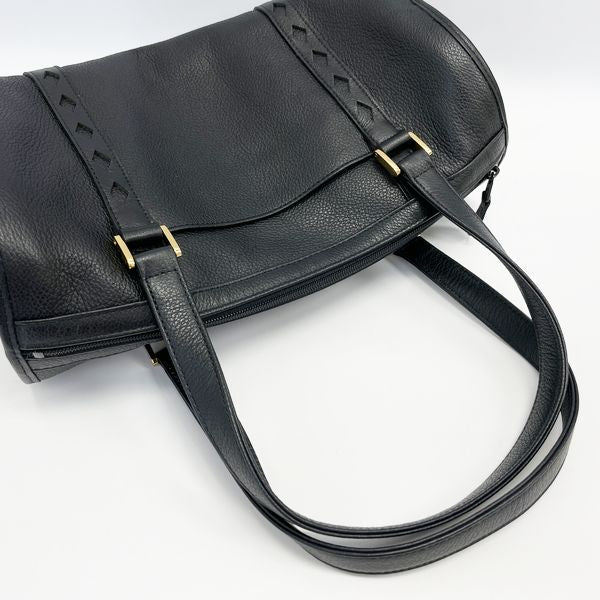 YVES SAINT LAURENT Diamond Cut Mini Handbag Vintage Boston Bag Leather Women's 20230607