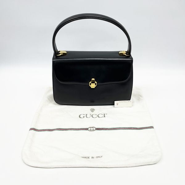 GUCCI G logo metal fittings top handle 000.4060037 Vintage handbag leather ladies 20230703