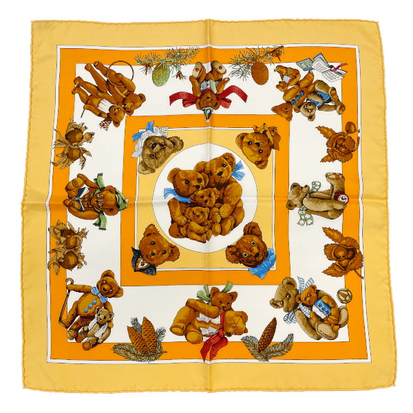 HERMES Carre 45 Petit Carre CONFIDENTS DES COEURS Friends of the Heart Scarf Silk Ladies [Used A] 20230711