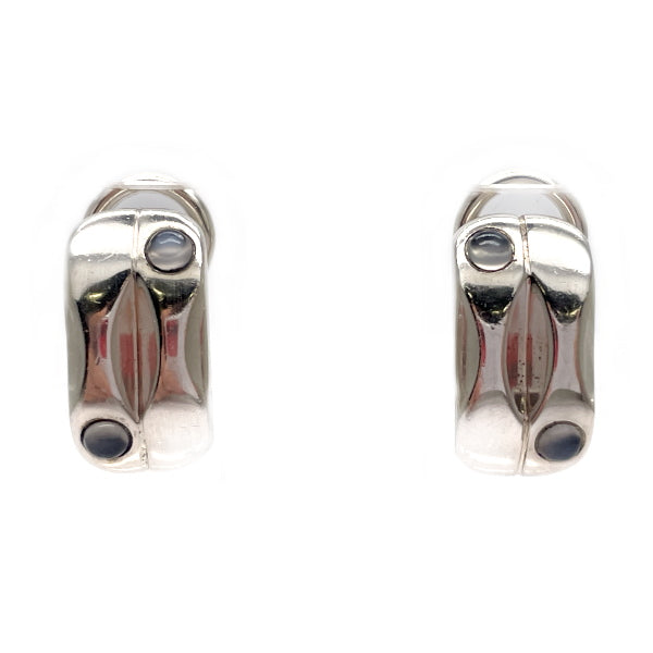 Georg Jensen Mirror Moonstone Earrings Silver 925 Women's [Used B] 20231102