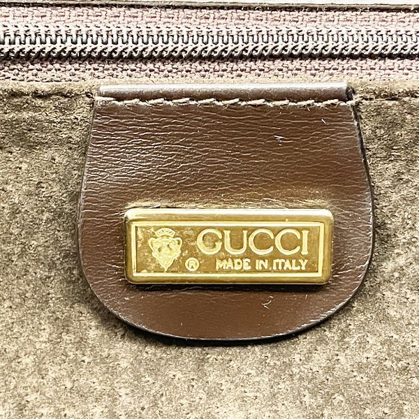 GUCCI(グッチ) ターンロック GG金具 スクエア 004.406.0166 ヴィンテージ ショルダーバッグ レザー レディース【中古B】20231102