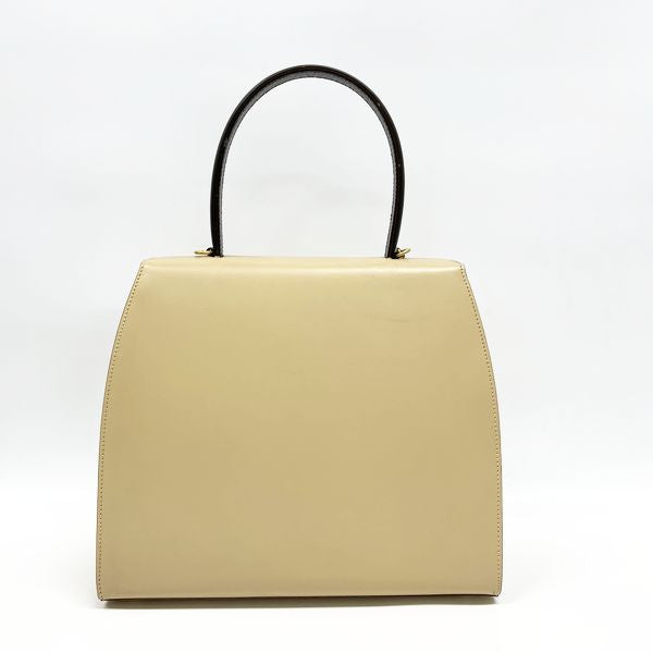 CELINE Rare Gancini Charm Top Handle Bicolor Vintage Handbag Leather Women's [Used AB] 20231102