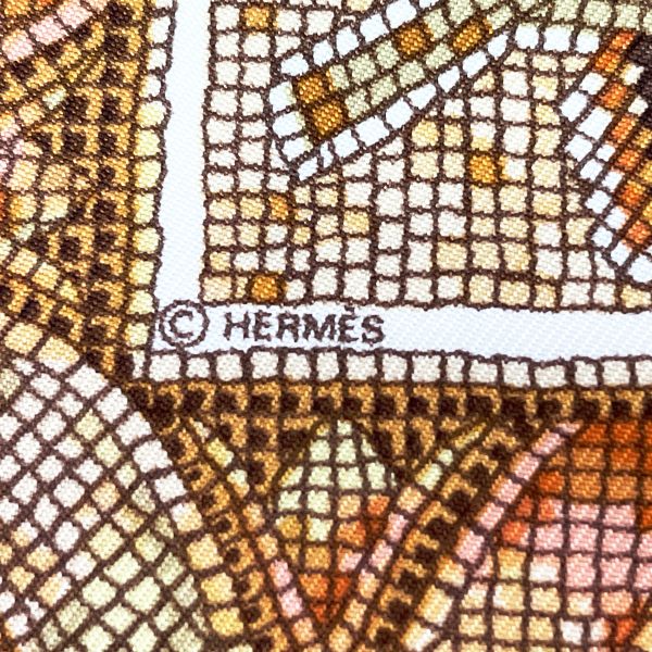 HERMES(エルメス) カレ45 プチカレ ガヴロッシュ PAVEMENT ペイヴメント モザイク スカーフ シルク レディース【中古B】20230711