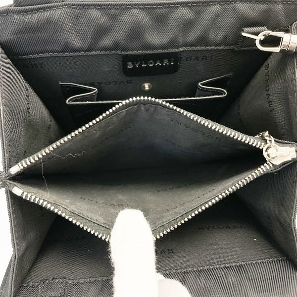 BVLGARI(ブルガリ) ブルガリブルガリ ターンロック 2WAY ハンドバッグ ナイロン/レザー レディース【中古B】20231102