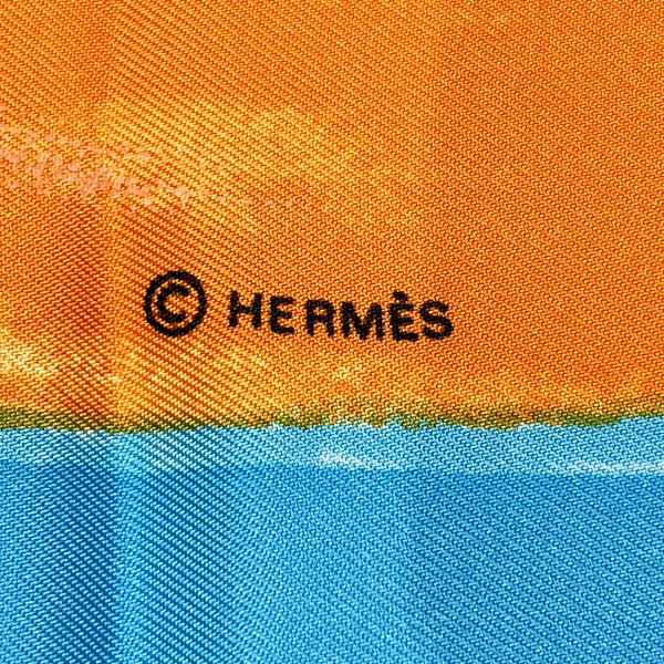 HERMES Carre 90 Smiles 三千禧女士围巾 蓝色 [二手 A/状况良好] 20416299