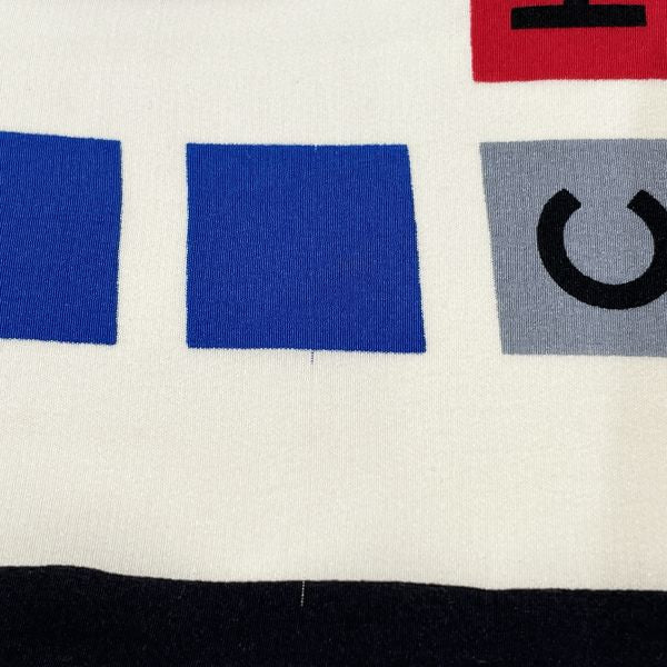CHANEL 标志此处标记字母书书全身图案女式围巾蓝色 [二手 B/标准] 20421598