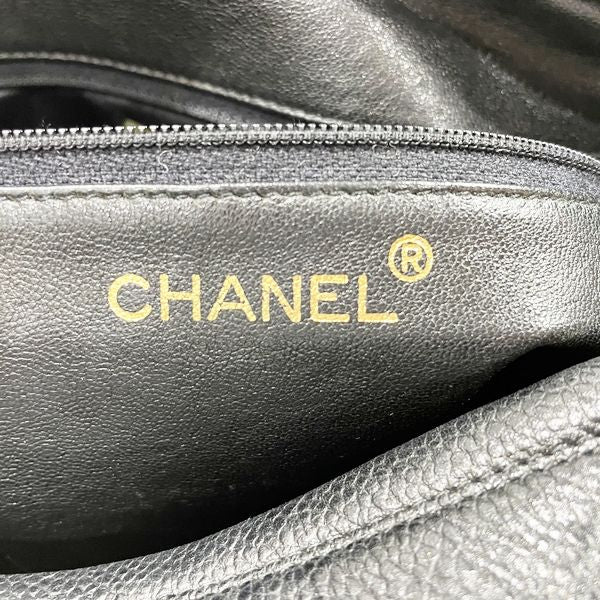 CHANEL(シャネル) ココマーク バイアスステッチ 斜め掛け G金具 ヴィンテージ ショルダーバッグ キャビアスキン レディース【中古B】20240106