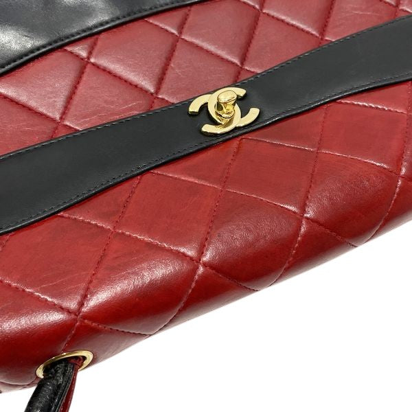 CHANEL(シャネル) マトラッセ ワンショルダー バイカラー 肩掛け ヴィンテージ ショルダーバッグ ラムスキン レディース【中古B】20230908