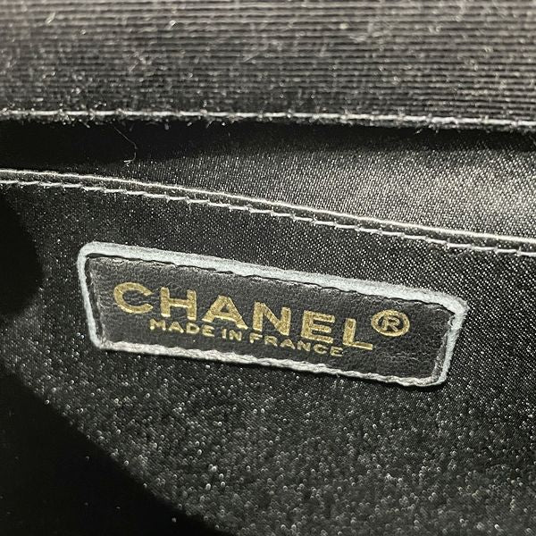 CHANEL Rare Coco Mark Rhinestone G Hardware Mini Vintage Handbag Jersey Ladies [Used AB] 20230922