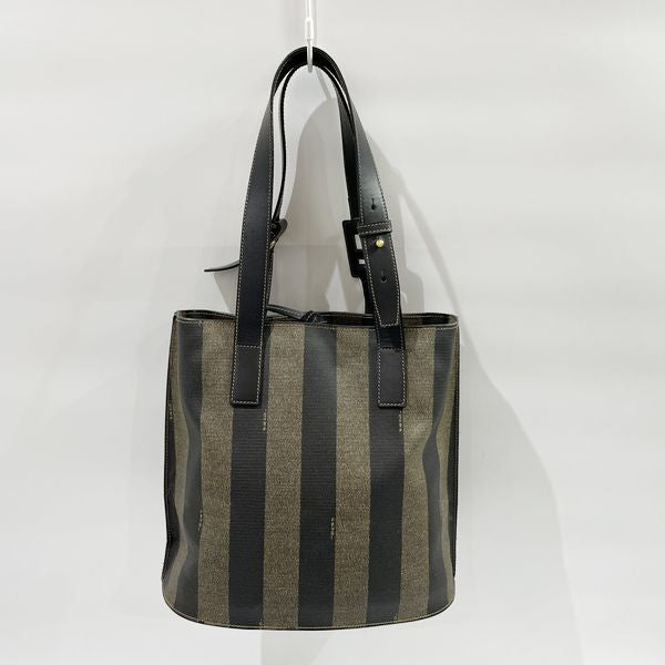 FENDI Vintage Pecan FF Logo Shoulder Bag Women's Shoulder Bag Brown x Black [Used AB/Slightly Used] 20431160