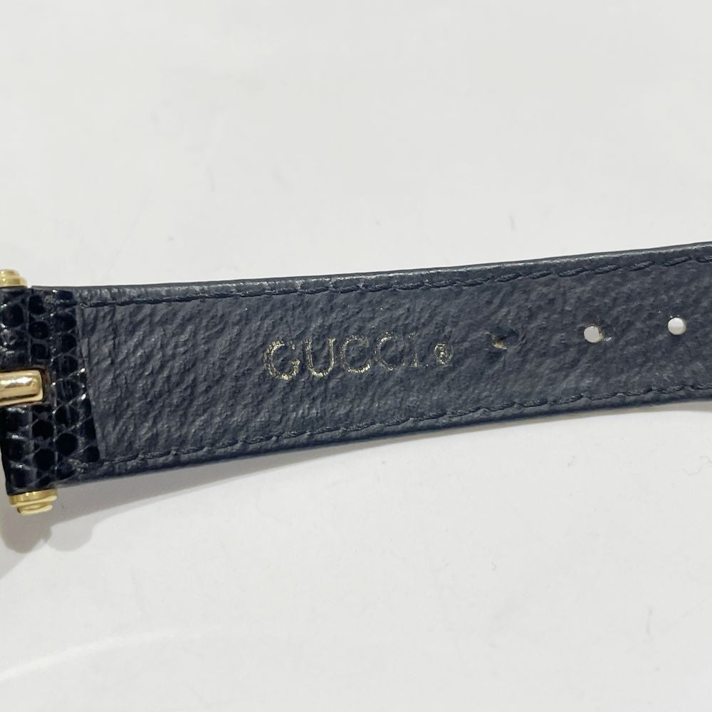 GUCCI(グッチ) シェリーライン ブラック 腕時計 GP/レザー レディース【中古】20241104