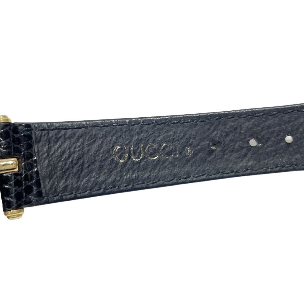 GUCCI(グッチ) シェリーライン ブラック 腕時計 GP/レザー レディース【中古】20241104