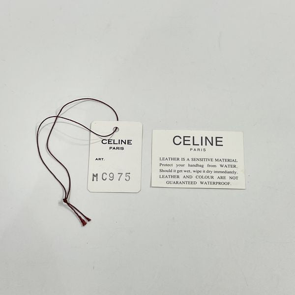 CELINE セリーヌ ヴィンテージ リング金具 スクエア 斜め掛け レディース ショルダーバッグ ブラック 【中古B/標準】 20432867