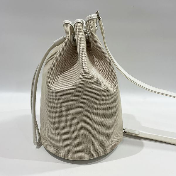 HERMES Sac Marine Receif PM Drawstring Shoulder One Shoulder Women's Shoulder Bag White x Beige [Used B/Standard] 20434303