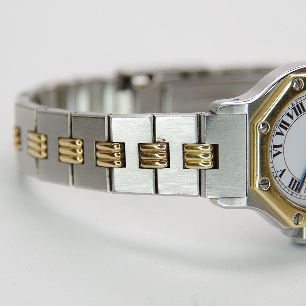 Burberry 腕時計 ゴールド コンビ レディース メタルブレスバンド - 時計