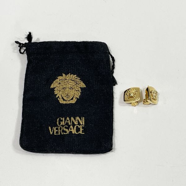 Gianni Versace(ジャンニ・ヴェルサーチ) メデューサ スクエア ミニ ヴィンテージ イヤリング GP レディース【中古AB】20231028