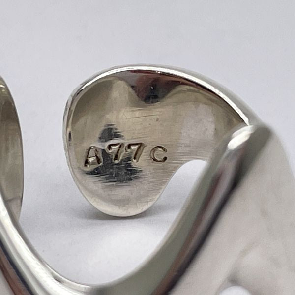 中古B/標準】Georg Jensen ジョージジェンセン ヴィンテージ 変形 ウエーブ A77C シルバー925 レディース リング・指輪 8号  シルバー20436854