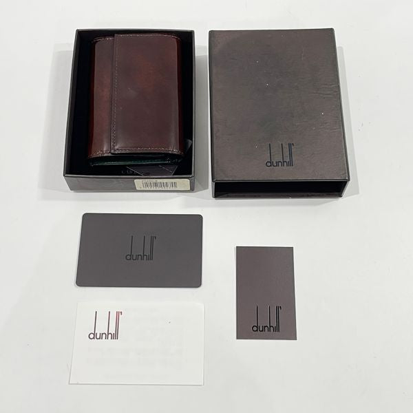 Dunhill(ダンヒル) 6連 レザー キーケース キーホルダー 内側グリーン 定価1.6万円 ユニセックス【中古AB】