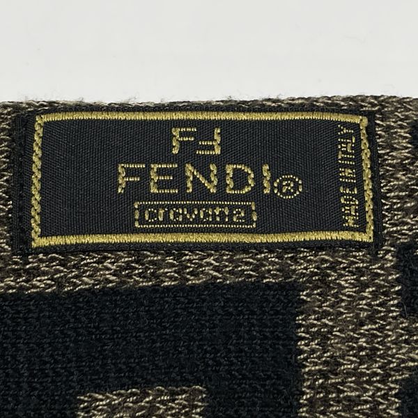 FENDI(フェンディ) FF ロゴ ニット マフラー ユニセックス【中古B】20231111