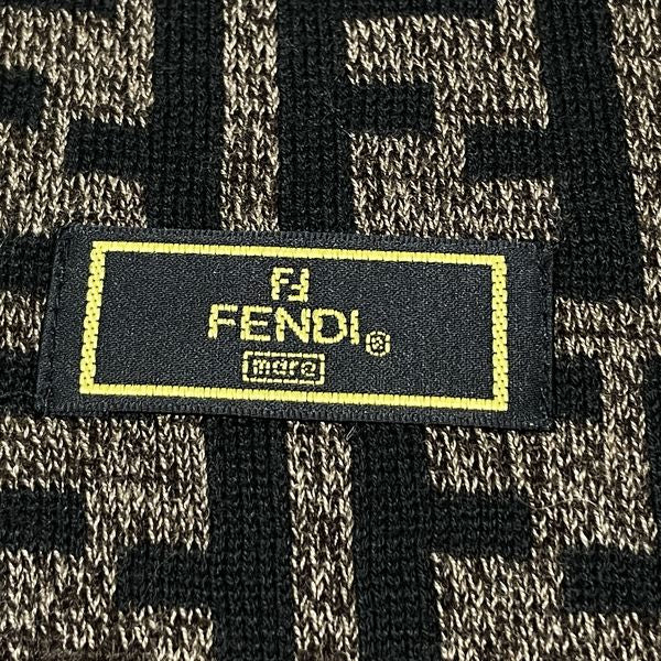 FENDI(フェンディ) ズッカ ペカン ストライプ マフラー ユニセックス【中古AB】20231111